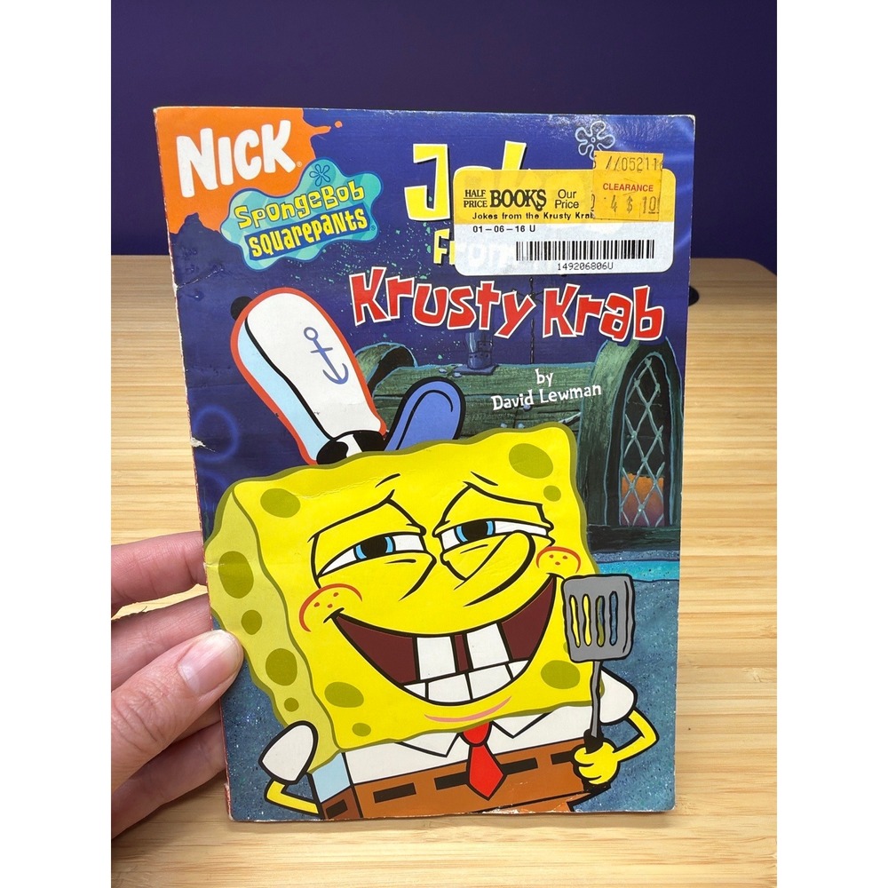 SpongeBob SquarePants Jokes From The Krusty Krab Paperback Book 2005
